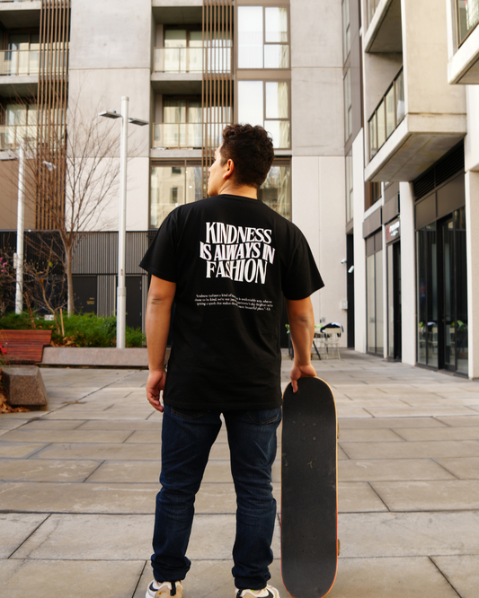 limited edition men's relaxed-fit | slogan tee in black