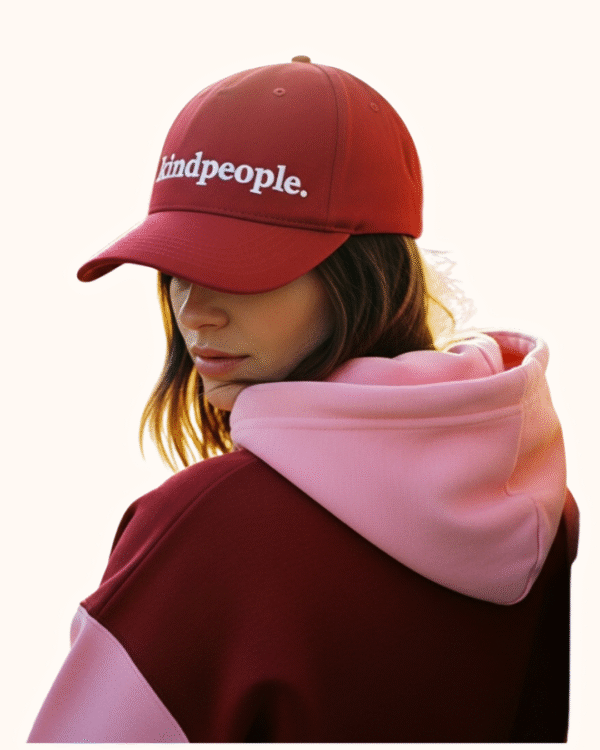 kindpeople. baseball cap | cherry red