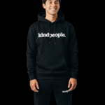 kindpeople. unisex hoodie – Black