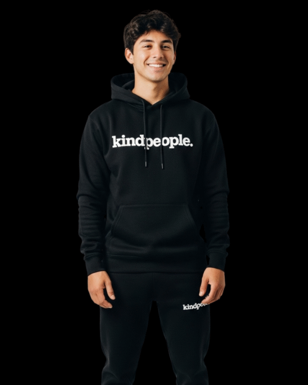 kindpeople. unisex hoodie – Black