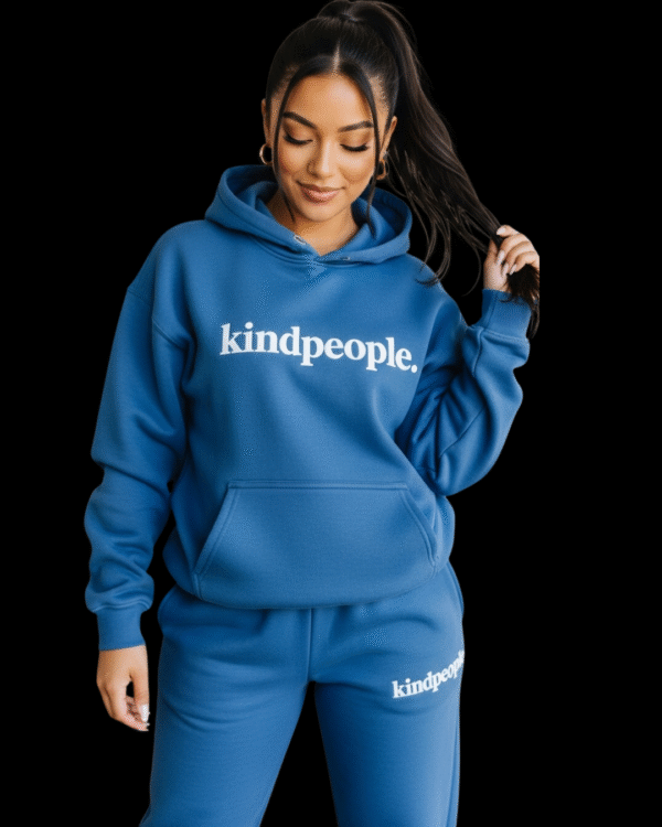 kindpeople. unisex tracksuit | sea blue