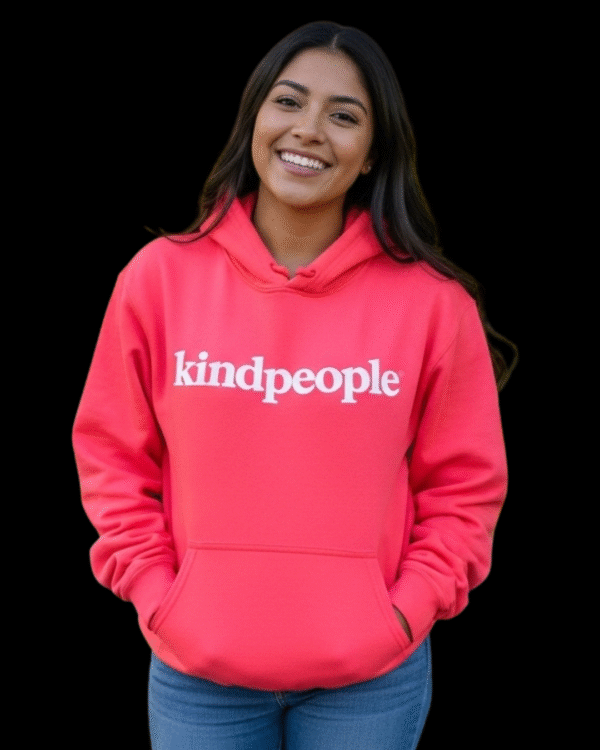 kindpeople. hoodie | love red