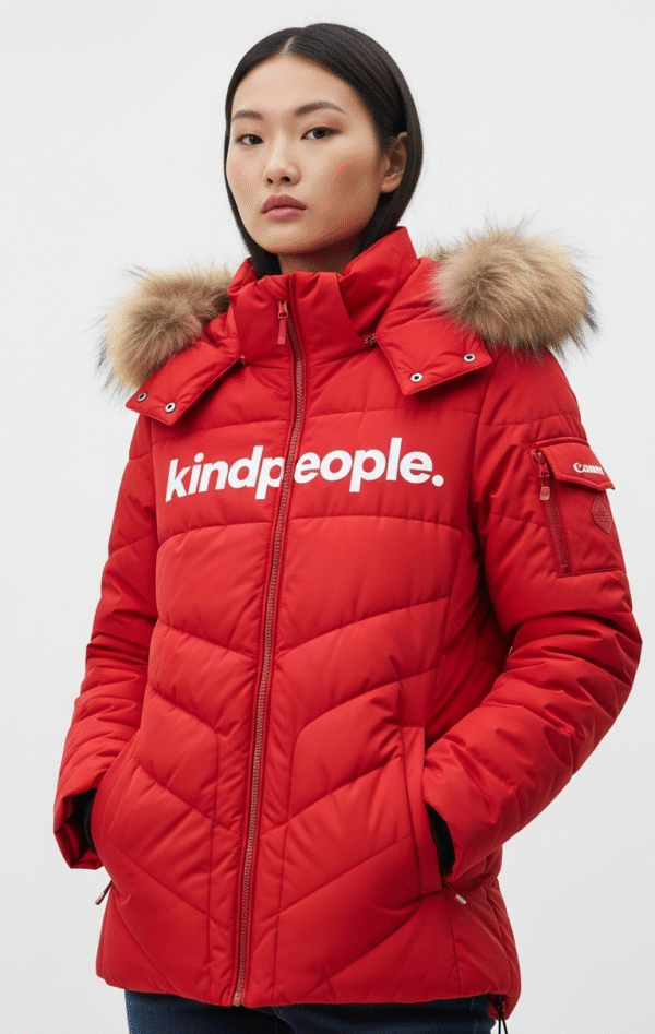 kindpeople. winter jacket | love red | thermal