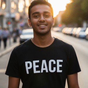 peace [bold] unisex tee | by kindpeople. | black