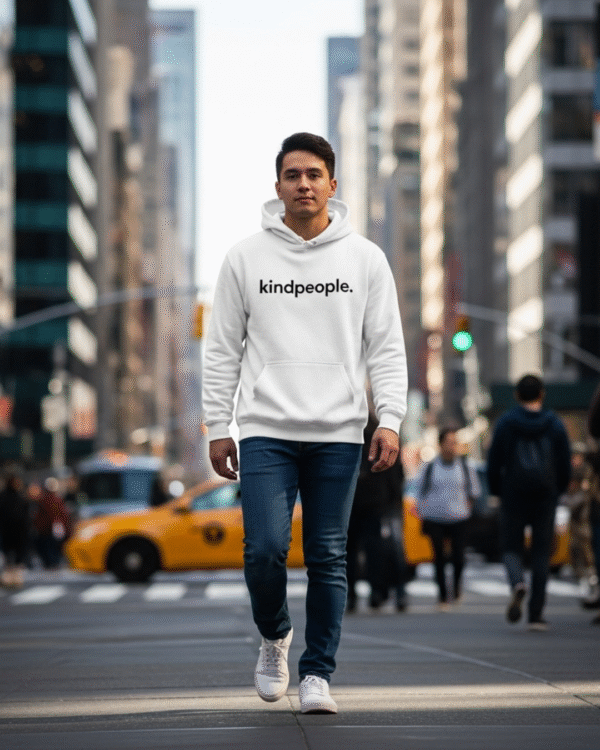 kindpeople. hoodie | cloud white