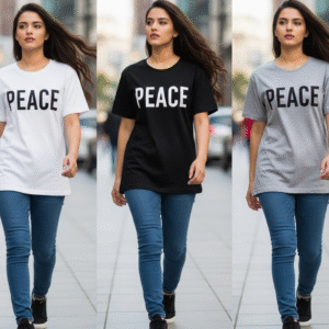 peace [bold] oversized unisex tee | by kindpeople. | white | grey | black