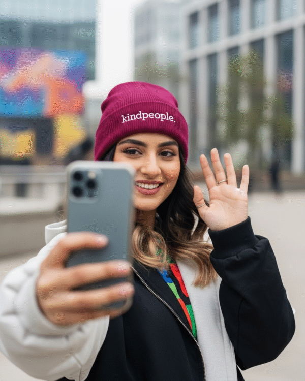 kindpeople. beanie | cherry