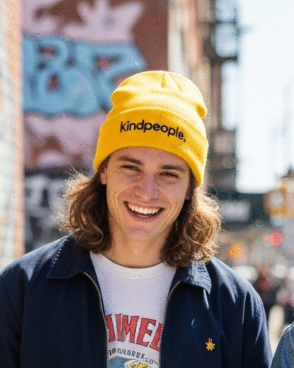 kindpeople. beanie | cab yellow